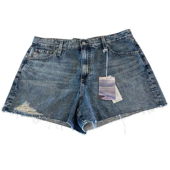 NWT AG-ED Denim Alexxis‎ Short High Rise Wedgie Shorts size 33 - Image 2