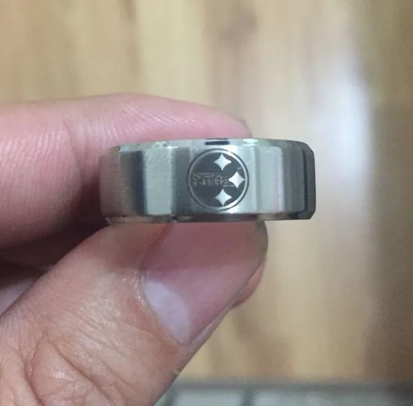 Silver stainless steel Pittsburgh Steelers Ring - Image 6