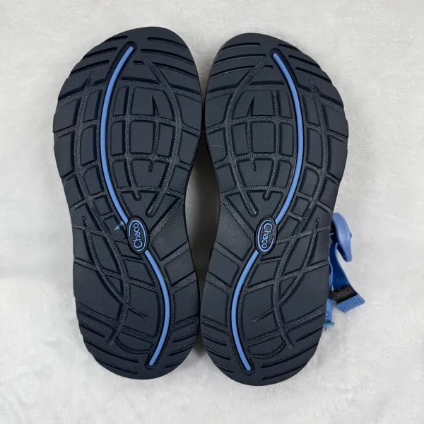 Chaco Z Cloud 2 Womens 7 Blue‎ Checkered Strappy Toe Loop Hiking Sandals J106820 - Image 10