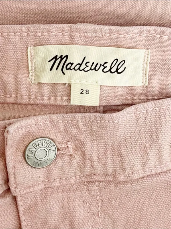 Madewell Classic Straight Leg Crop Jean Pant In Wisteria Dove Size 28 - Image 6
