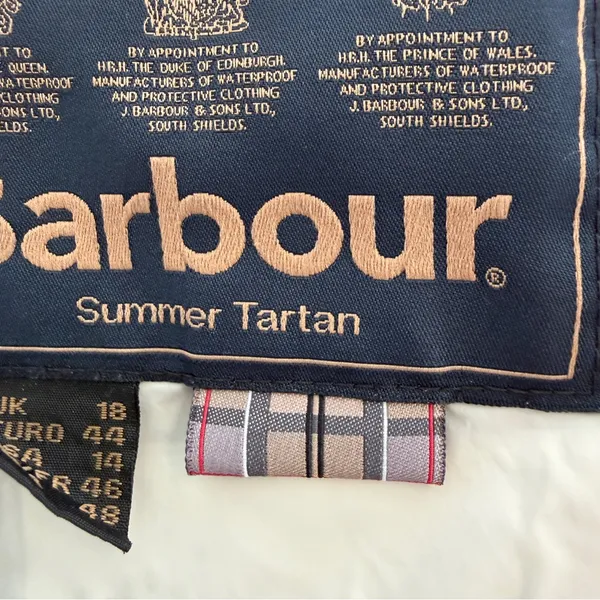 Barbour Rae Loch Quilted Jacket Sz 14 US Women’s Lightweight Summer Tartan - Image 11