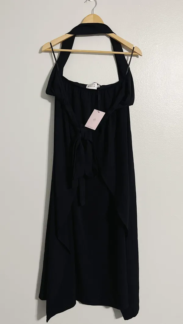 Hello Molly New!! Dedicated Song Halter Maxi Wrap Dress - Image 4