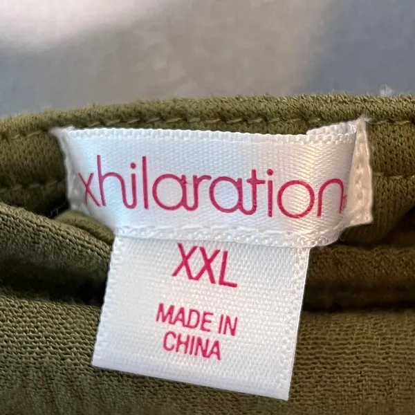 Xhilaration Dress Olive Green Sleeveless Lined Plus New XXL - Image 5
