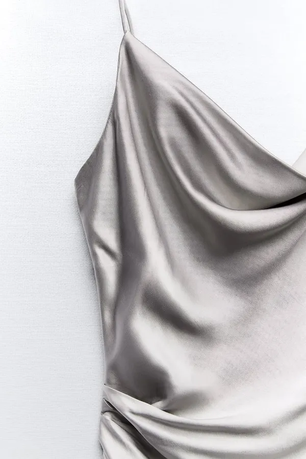 dress silver midi shower wedding party coctail - Image 10