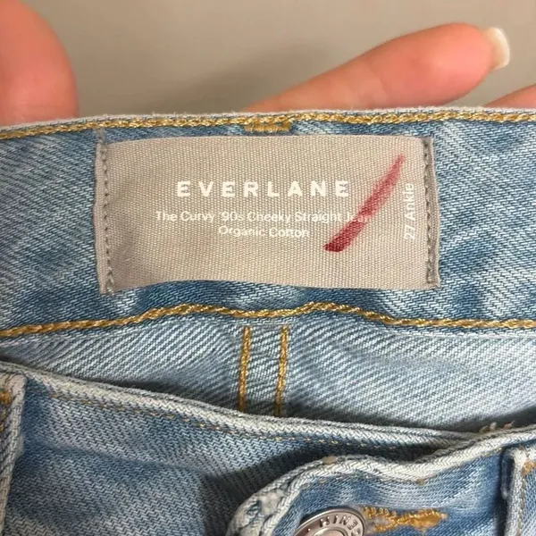 ✨Everlane The Curvy '90s Cheeky Straight Leg Ankle Button Fly Sz 27 Jeans✨ - Image 7
