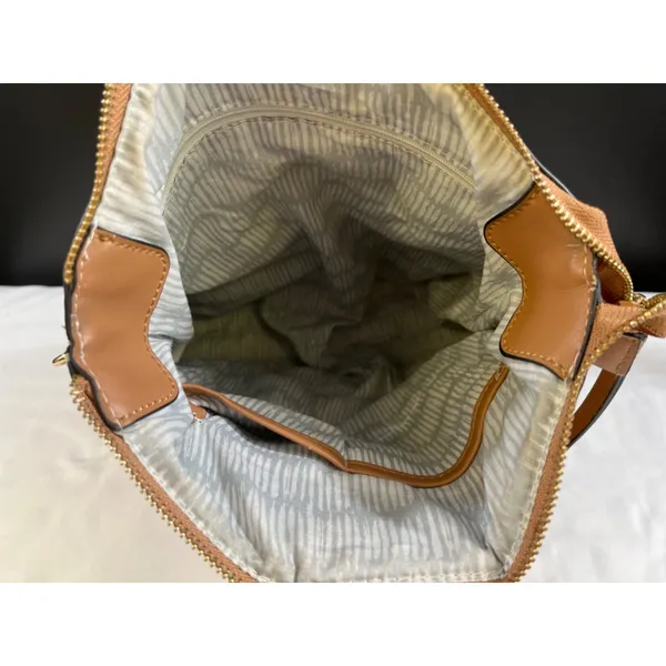 Vintage Womens Tan 3 Way Convertible Bag SKU 6408 - Image 5