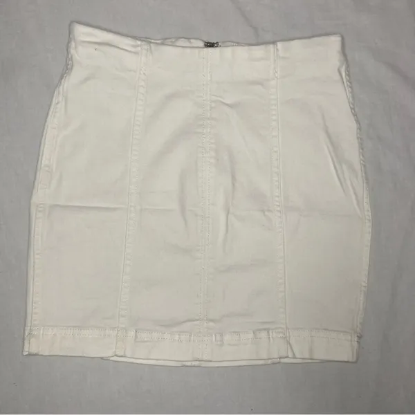 Free People White Mini Skirt Size 4 - Image 4