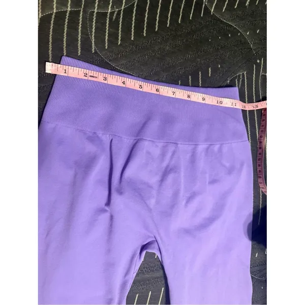 Women’s High-Rise Flare Pants in Lilac size Medium - Image 7