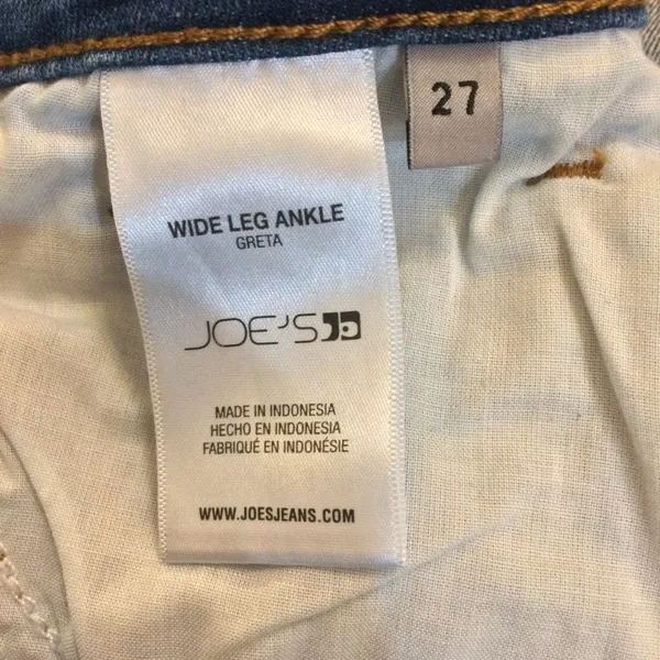 Joe’s wide leg Greta jeans blue size 27 - Image 10