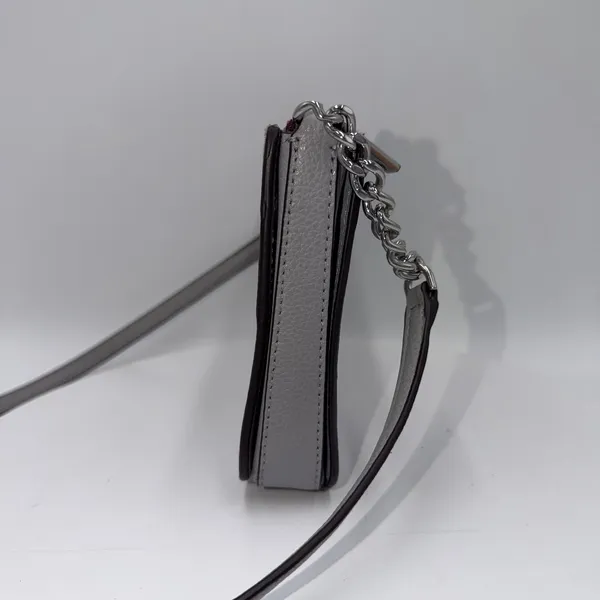 Kate Spade Eva Chain Pebbled Leather Gray Crossbody Purse - Image 2