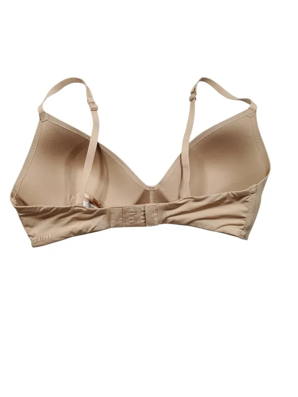 READ Skims Wireless Form T-shirt Demi Bra Size 34C Tan Nude - Image 2
