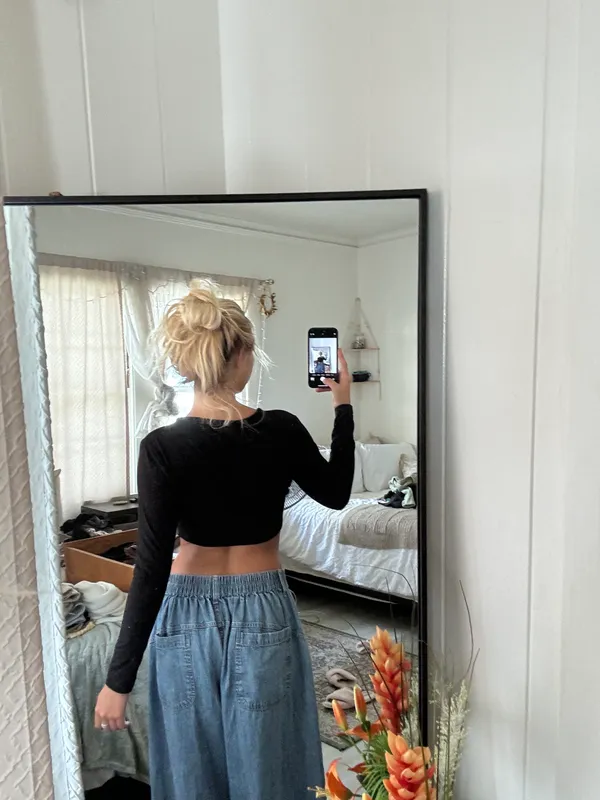Black Button Up Long Sleeve - Image 3