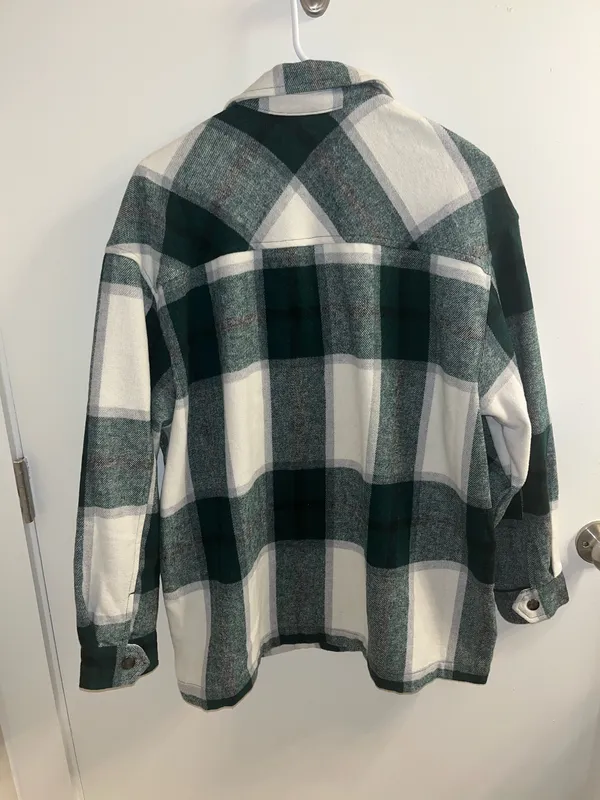 HFX Green Fleece Shacket - Image 4