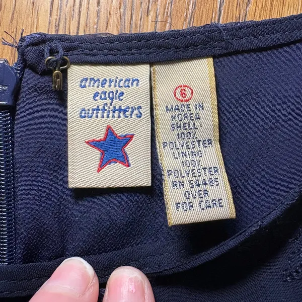 90s American Eagle Outfitters Shift Dress True VTG‎ Womens 6 Embroidered Cottage - Image 3