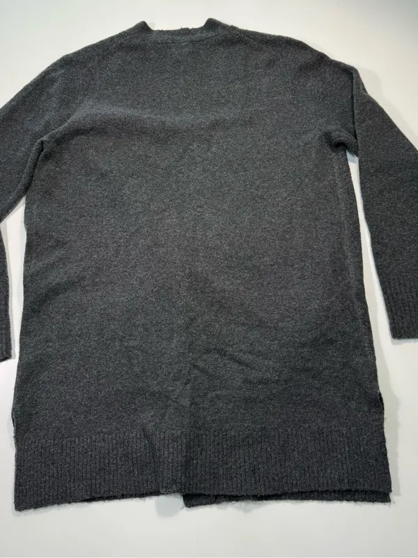 J. Crew Wool Blend Charcoal Open-Front Pocket Cardigan - Image 8