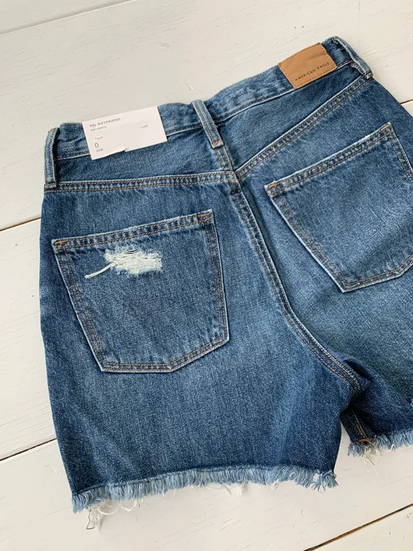 American Eagle 90s Boyfriend Denim Shorts 0 - Image 3