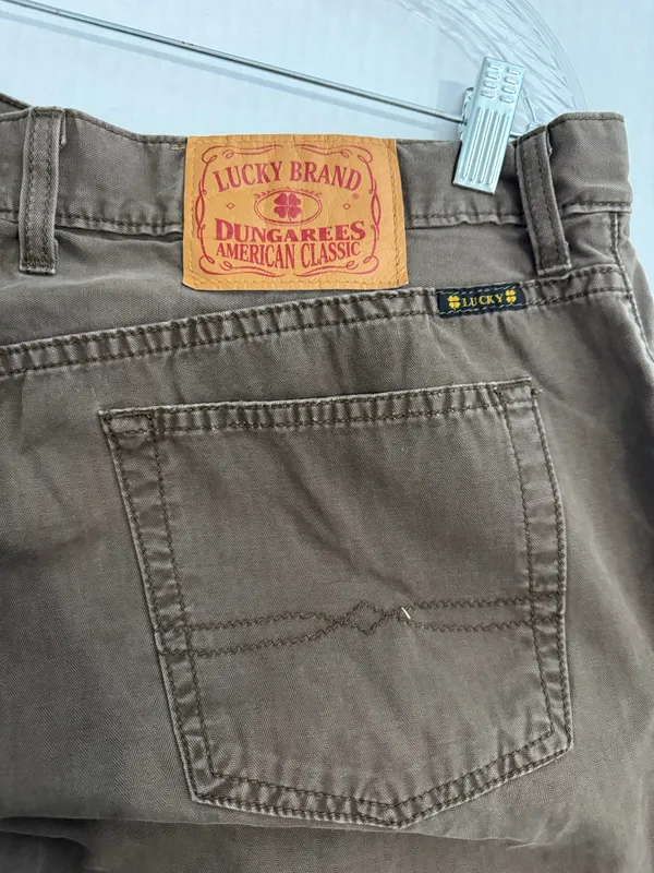 Lucky Brand Dungarees Low-rise Men's Chino Pants in Brown - Image 3