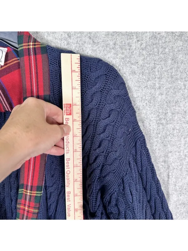 Vintage Adrienne Vittadini Womens Sweater Cardigan Oversized Academia Teacher‎ - Image 11