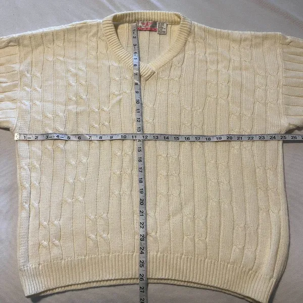 American Weekend Woman's Cream White‎ Sweater - Image 5