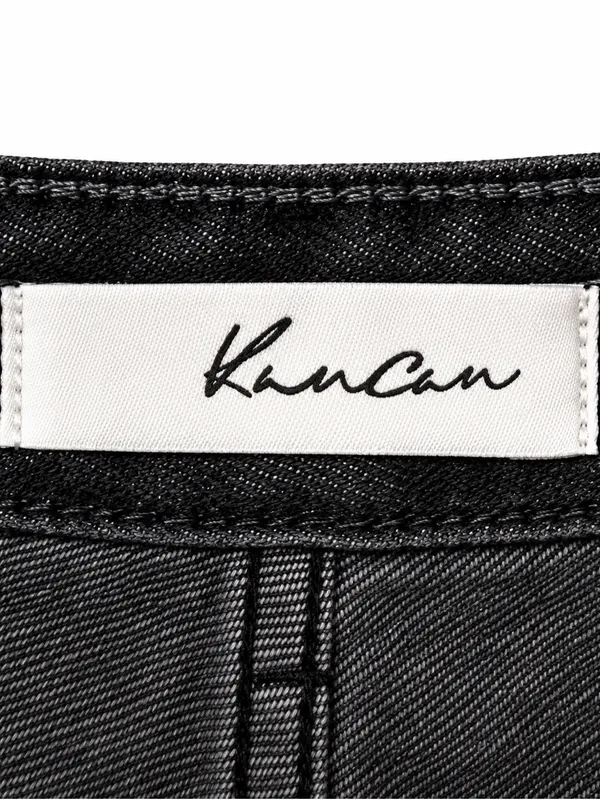 Kancan Black High Rise Straight Leg Jeans Size 7/27 100% Cotton - Image 2