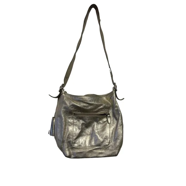 Coach silver‎ leather purse with tassles - Image 2