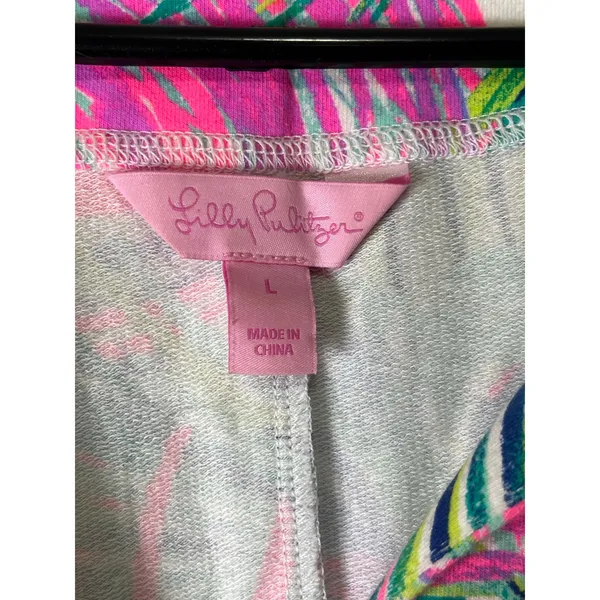 Lilly Pulitzer Scarlett Macaw Tropical Pink Shift Dress Large Resort Vacation‎ - Image 5