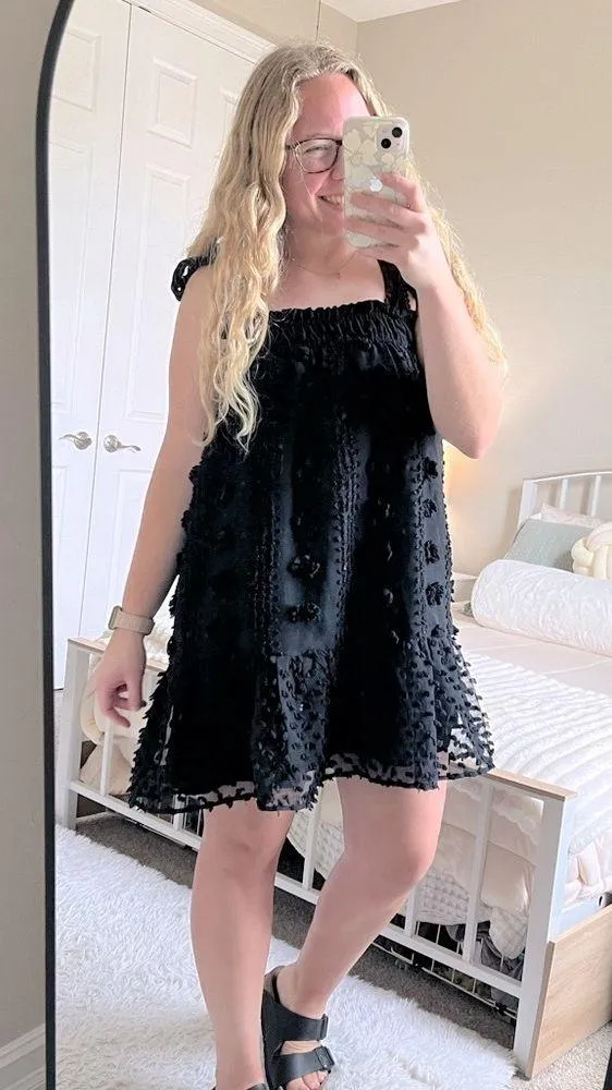 Entro Black Mini Dress - Image 2