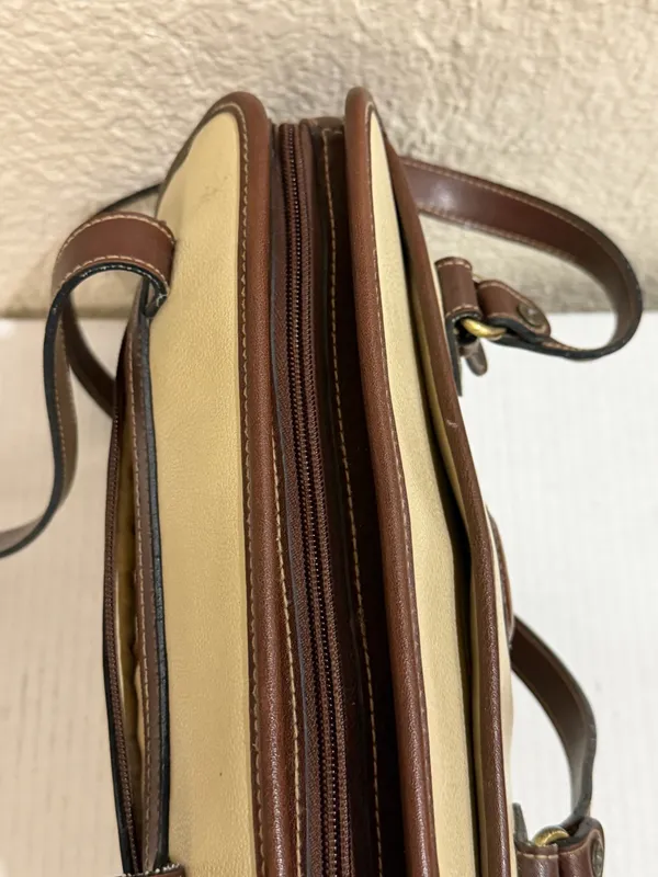 Vintage Rampage Beige Brown Shoulder Bag Classic 90s Y2K Structured Purse - Image 20