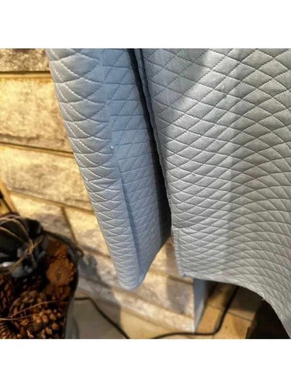 Blue Quilted Mockneck Sweatshirt - Daily Thread XS Top - Image 7