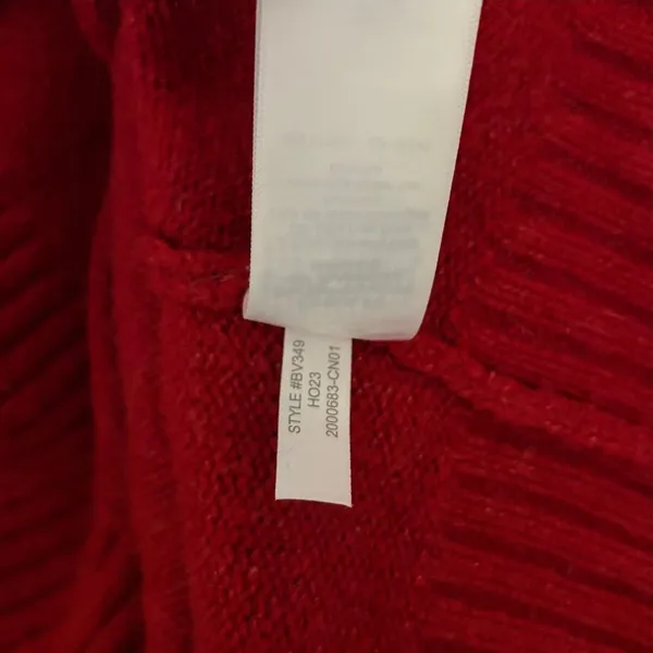 J. CREW Relaxed V Neck Pullover Sweater‎ Solid Red Merino Wool Alpaca Medium - Image 11