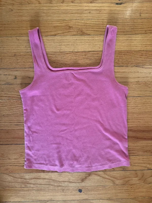 Old Navy Women Crop Rib-Knit Tank Top in Dragonfruit Pink - Image 3