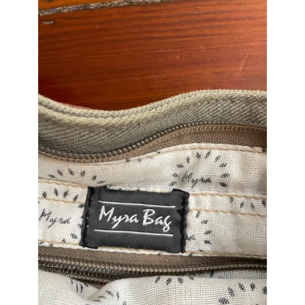 Myra Bag Cowhide Canvas Crossbody Purse Western Southwestern Boho Leather - Image 9