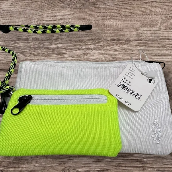NWT Free People Half Time Double Pouch in Citrus White - Image 6
