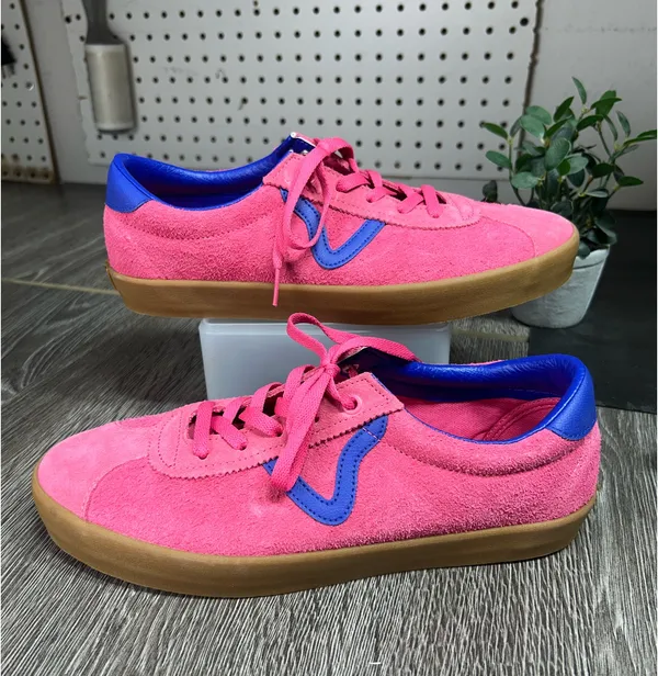 Vans men’s sport low bambino honeysuckle suede sneakers Sz 10 - Image 9