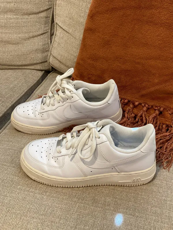 Nike White Air Force size 8 - Image 11