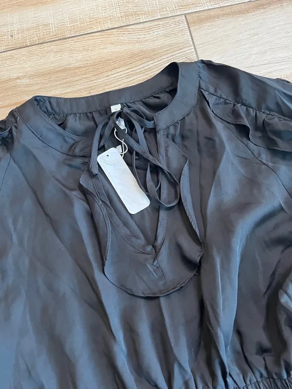 Womens NWT Glam Black Mini Dress - M - Image 2