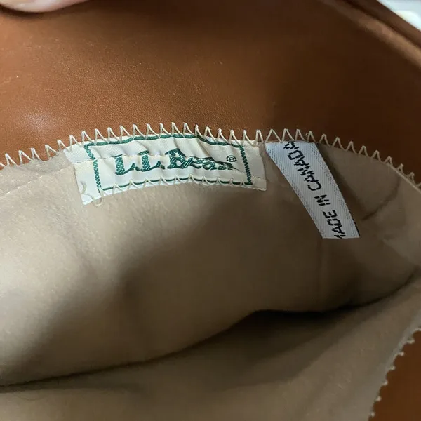 Vintage LL Bean Womens 7 M Tall Tan Brown Soft Leather‎ Riding Lace Boots Canada - Image 9
