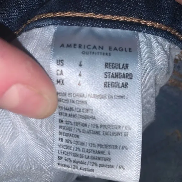 American Eagle destroyed 4 super hi-rise normcore jeggings - Image 2