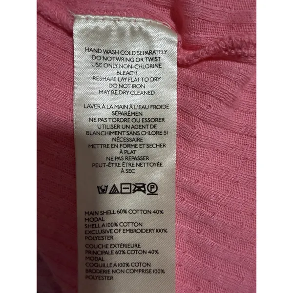Free People Sarafina Embroidered Top‎ Pink Rose Women's Size Small - Image 13