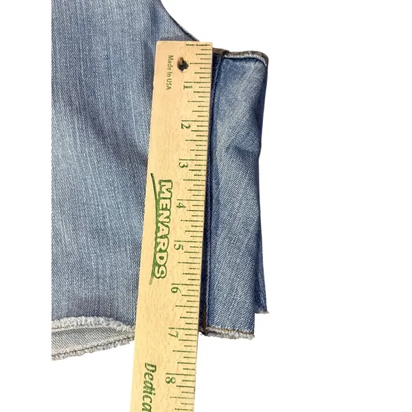 Gap 1969 Boyfriend Denim Shorts 30/10 Split Hem Used - Image 10