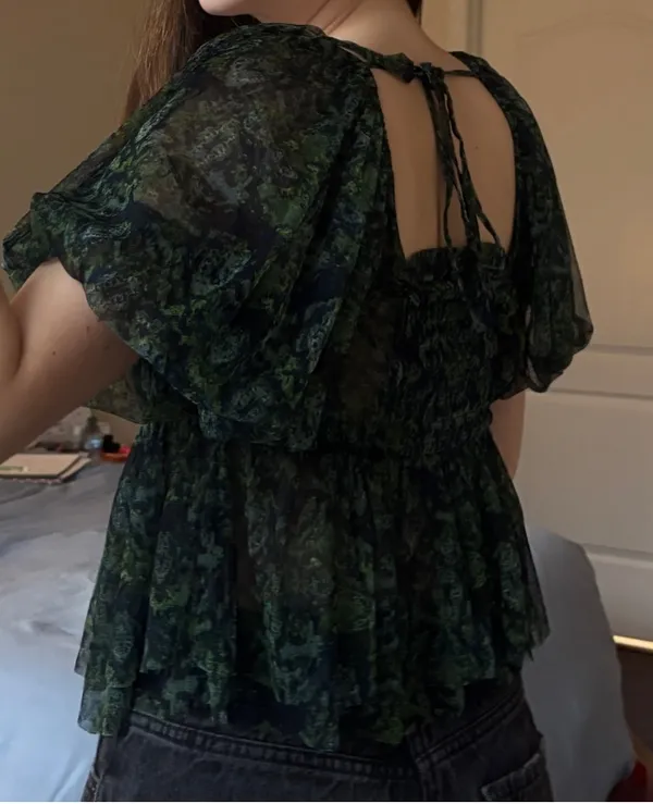 Free People Green Blouse - Image 2