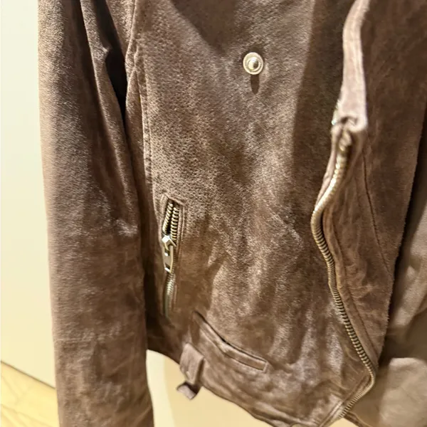 Blank NYC Chocolate Suede Jacket - Image 5