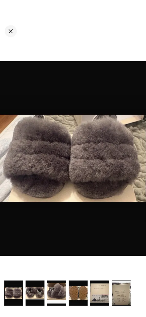 UGG I Fluff Yeah Slide - Charcoal Gray - Image 2