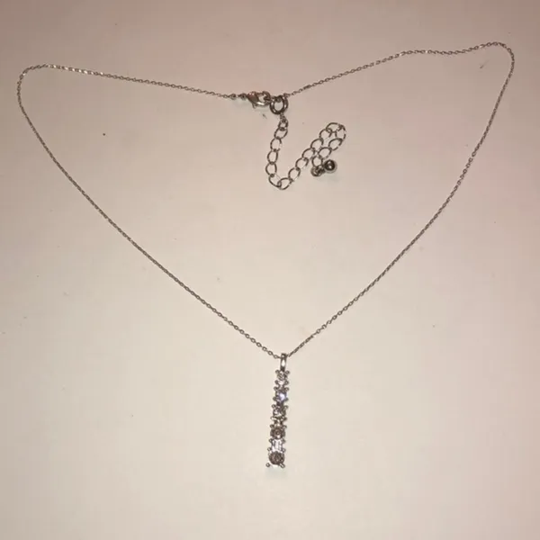 New Avon Love’s Path Silver & Clear CZ Pendant Necklace - Image 3