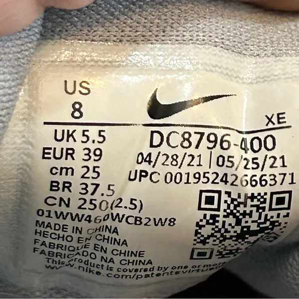 Size 8 - Nike Air Zoom Pegasus 38‎ Premium Blue Tint Regal Pink - Image 8