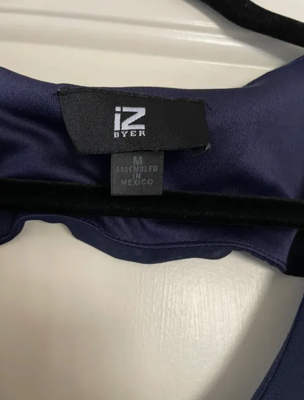 Navy Blue Shift Dress Size M - Image 2