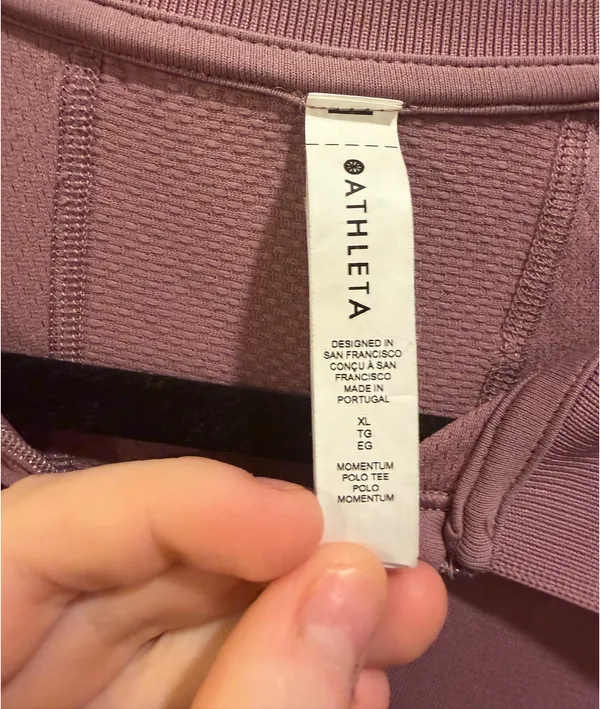 Athleta Momentum Seamless Polo Top Muave - Image 8