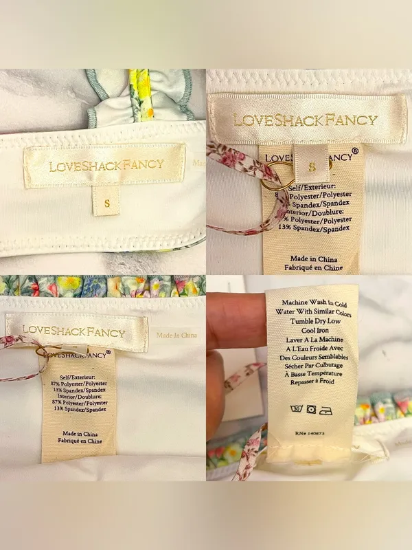 LoveShackFancy Annika Ruffle Bikini Daydream Multi Small NWT - Image 5