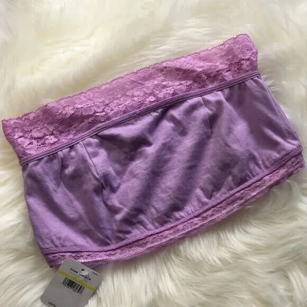 Free People Lace Bandeau Light Purple - Image 5