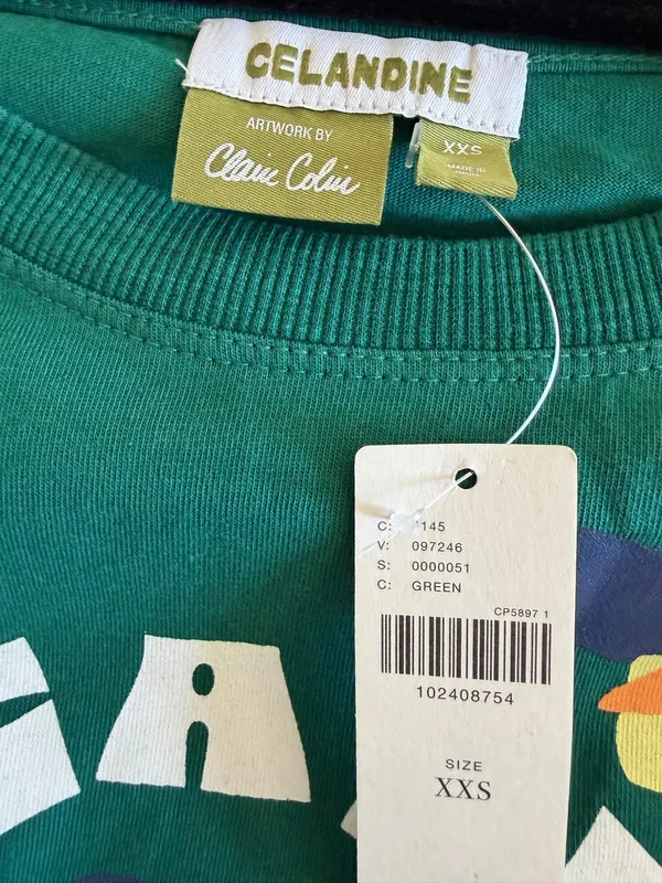 Anthropologie Celandine x Claire Colin Crew-Neck T-Shirt Midi Dress, Size XXS - Image 13